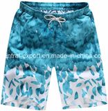 Oeko-Tex Full Waist Polyester Patterned Men Board Short Swimwear