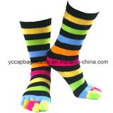 Cotton Cheap Custom Half Tube Five Open Toe Candy Socks