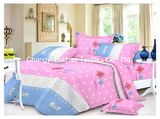 Printed Pattern Poly/Cotton Twin Fitted Bedspread Patchwork Bedding Set