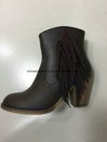 China Lady Winter Boots Supplier PU Leather Rb Sole