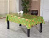 Nonwoven/Flannel/Fabric Backing PVC Printed Tablecloth LFGB Oko-Tex Wholesale China Factory