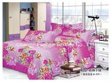 Polyester Microfiber Bedding Set, Super Bright Square, Bed Cover Fabric