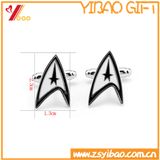 Custom Zinc Alloy Cufflink for Promotion Gift