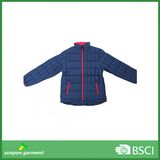 Men's Blue Outdoor No Hood Winter Padding Jacket