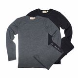 Merino Wool Men's Long Sleeve Thermal Underwear for Winter