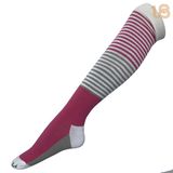 Women's Stripe Cotton Knee High Sock