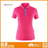 Women's Polo Zipper Collar T-Shirt