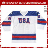 Blackhawks Custom Made Ice Hockey Jersey Tackle Twill