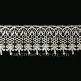 Fashion Water Soluble Embroidered Chemical Lace Trim Dress Cotton Fabric