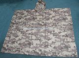 Unisex Durable 100% Waterproof Camouflage Rain Poncho for Army