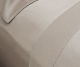Quality 100%Cotton Satin Shiny Hotel Fitted Sheet
