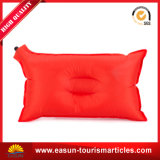 Square Shape OEM Logo Flocking Inflatable Comfortable Trip Neck Pillow