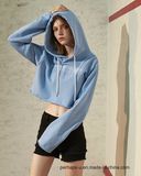 New Design Womens Crop Dancing Hoodie with Custom Logo