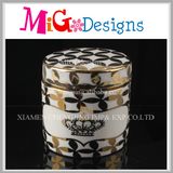 Fashion Gifts Hot Sale Ceramic Cylindrical Shaped Jewelry Box