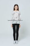 Gold Products Long Sleeve Lady Top Round Collar Woman Blouse