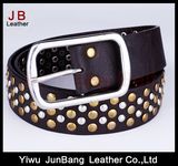 Lady's Fashion PU Belt with Rivets