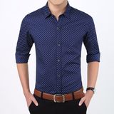 Autumn New Fashion Men's Slim Fit Men's Long Sleeve Shirt Casual Shirt