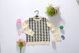 Girls Sweater with Houndstooth