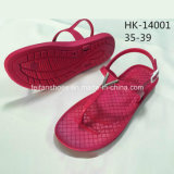 Fashion Cheap Ladies PVC Flip Flops Slipper Sandals (HK-14001)