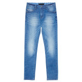 2017 Cheap Men's Brand Blue Jeans Basic Denim Trousers