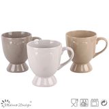 13oz Footed Embossed Heart Design Ceramic Stoneware Mug