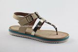 T-Strap Design Lady Beach Sandal with Flat Heel