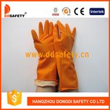 Ddsafety 2017 Latex Rubber Gloves DIP Spray Flock Liner