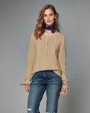 OEM Women Fashion Round Neck Long Sleeve Sweater Clothes