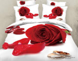 2014 Hot Sale Cotton Bedding Set 3D Rose Design