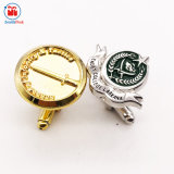 Hot Selling Best Quality Gold and Silver Metal Army Cufflinks