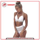 Hot Selling Sexy Swimsuit White Strap Lace Lady Bikini Beach Swimwear