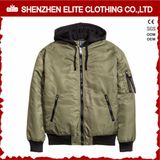 Wholesale Custom Embroidery Army Green Bomber Jacket Cheap (ELTWBJI-14)