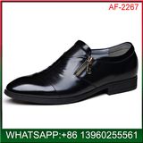 China Brand PU Black Leather Shoes Wholesale