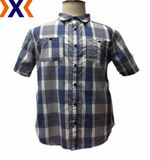 Men's Casual Shirt with Yarn Dyed Plaid Fabric