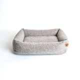 Factory OEM Grey Dog Bed Pet Product Cat Bed Luxury Pet Bedding Customized