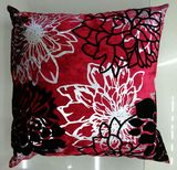 Metallic/Flock Printed Decorative Pillow Metallic Print Cushion (XPL-63)