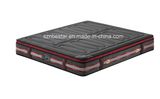 Black Color Memory Foam Topper Pocket Spring Mattress