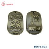 Embossed 3D Design Bronze Color Dog Tag Custom