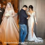 Lace Bridal Gowns Extra Train Buttons Back Wedding Dress M2017