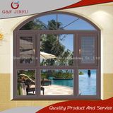 Power Coated Aluminium Broken Bridge Casement Window with Mosquito Net