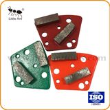 Trazpezoid Two Segment Bar Metal Diamond Grinding Plate Shoe