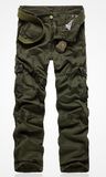 Cotton Soft Sueded Brand Multi Pocket Cargo Pants for Men