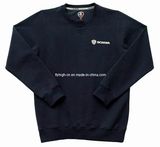 Men's Black Round Neck Custom Sweat Shirt