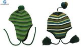 100%Acrylic Child Stripe Knitting Hat (HJB072)