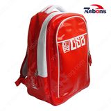 Red Glossy Shiny Waterproof PVC Leisure Bag Backpack