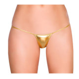 Plus Size 3XL Mini Micro Panties Faux Leather Thong Low Waist Culotte Femme Bragas New Arrival Women String Sexy Panty