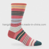 Colorful in Stripes Simple Design for Men Cotton Sock