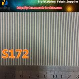 Black Polyester Stripe Fabric for Upscale Garment Lining (S39.172)