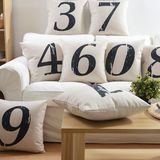 Printed 55X55cm Square Plycotton Plain Toss Pillows