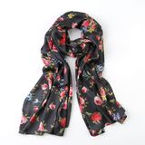 Red Rose on Black Fashion Gift Scarf